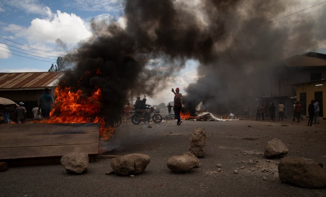 Manifestantes protestan en las calles de Tanzania. Foto: AP