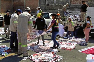 Partidos incumplen con reciclaje de propaganda electoral: INE