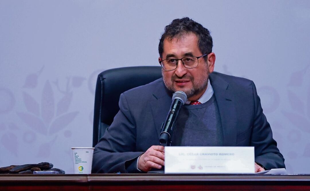 El secretario de Gobierno, César Cravioto, dijo que con Airbnb “no se está negociando nada”. (13/02/2025) Foto: Fernanda Rojas | El Universal