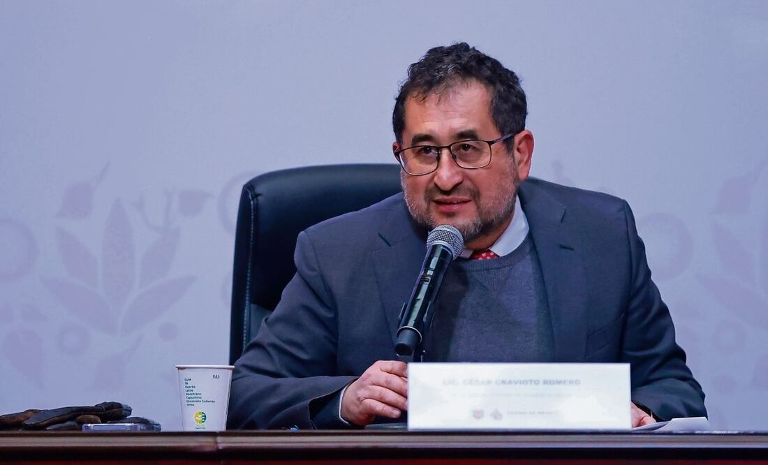 El secretario de Gobierno, César Cravioto, dijo que con Airbnb “no se está negociando nada”. (13/02/2025) Foto: Fernanda Rojas | El Universal