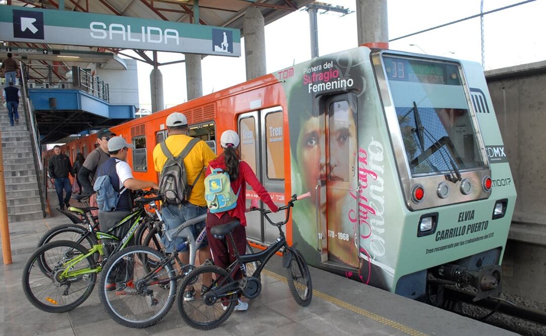 ¡Atención ciclistas! Este viernes y sábado, las bicicletas viajan en el Metro. Foto: Especial