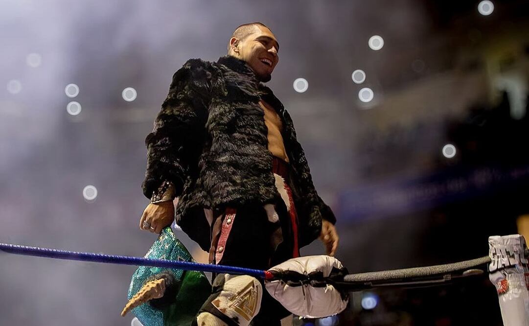 El poblano hará su debut en un evento de WWE | FOTO: @elojodelring/@hijodelvikingoaaaoficial