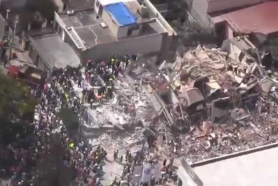 Terremoto desde el aire. Ciudad de México