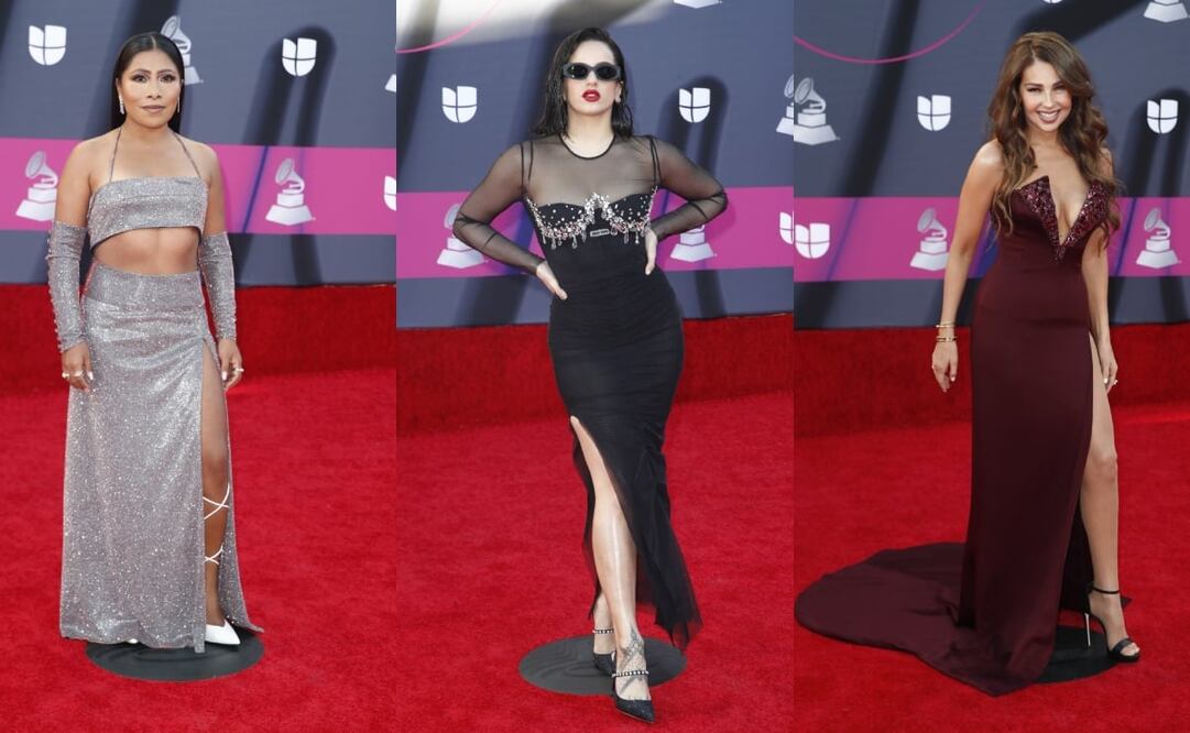 Yalitza Aparicio, Yuya, Thalia, Chiquis Rivera y Rosalía deslumbraron a la audiencia con sus looks para los Latin Grammy 2022. Fotos: EFE
