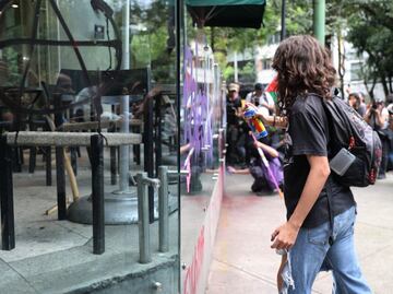 FOTOS: Primera protesta contra la gentrificación en la CDMX termina en vandalismo