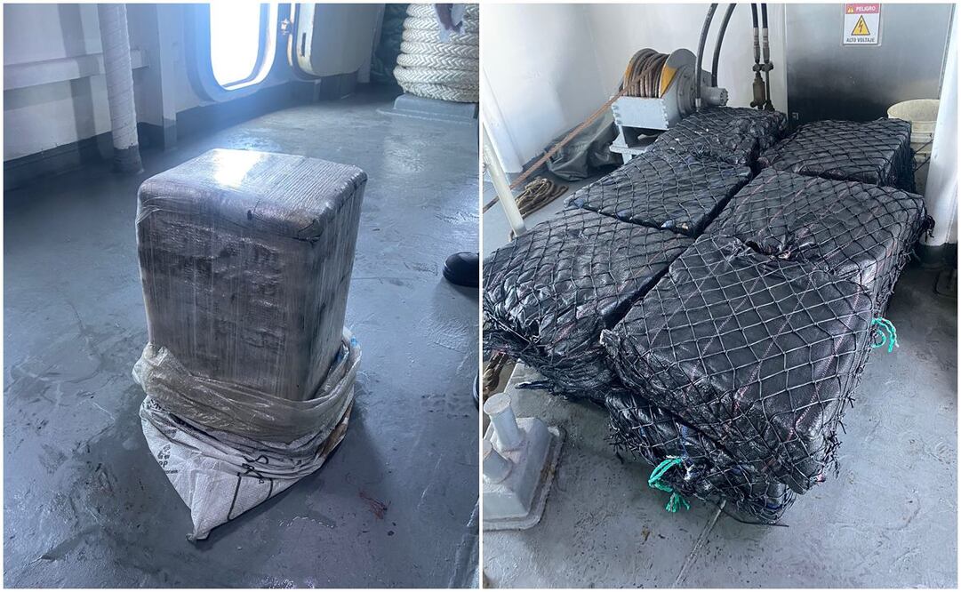 Aseguramiento de cocaína de la Semar. Foto: Especial