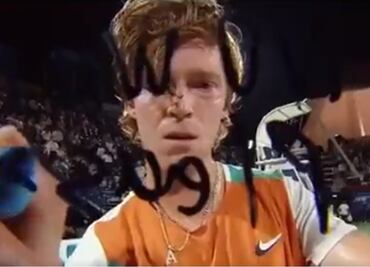 Tenista ruso pide evitar la guerra en plena transmisión de televisión