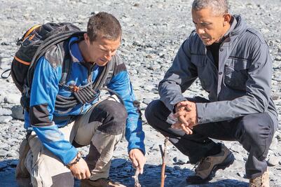 Bear Grylls recorre Alaska con Obama 