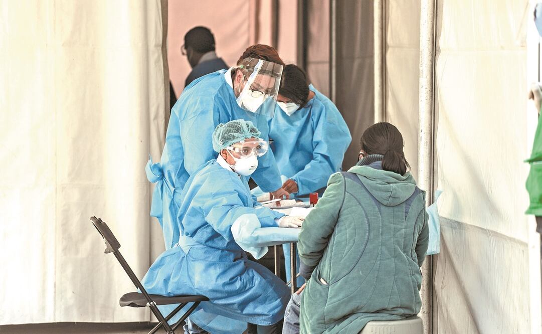 Salud estatal informó que el índice de positividad de pruebas Covid es de 17.67% y se mantiene en crecimiento constante. Foto: ARCHIVO EL UNIVERSAL