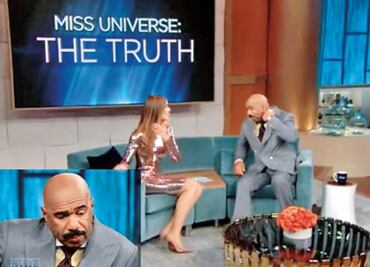 Steve Harvey se disculpan con Miss Colombia, en tv