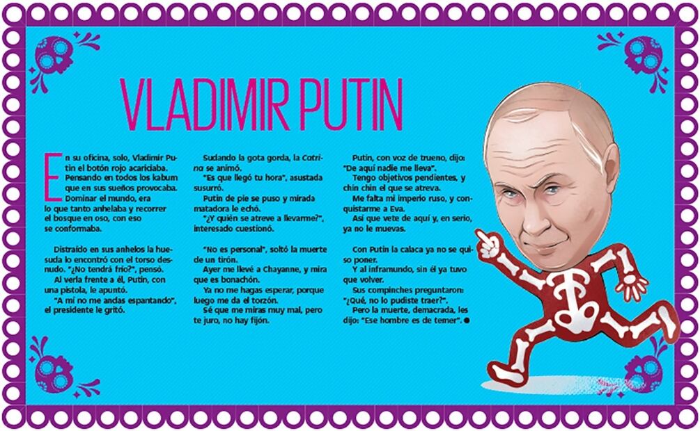 Vladimir Putin. Ilustración: Iván Vargas / EL UNIVERSAL
