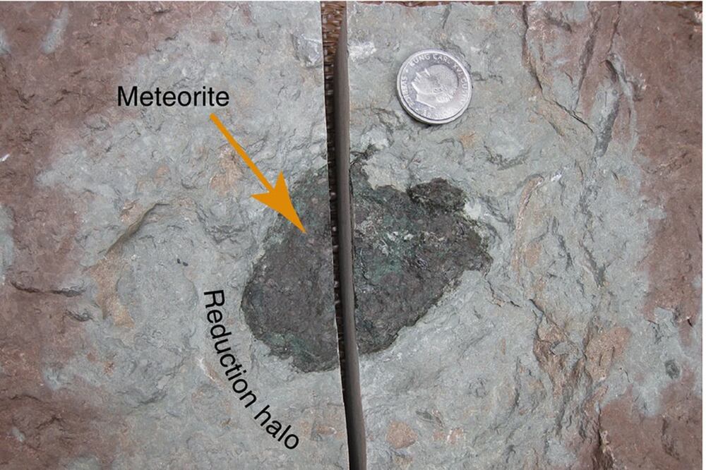 El aerolito descubierto es una roca oscura que no supera los 10 centímetros y recibe el nombre de “Öst 65”. FOTO: Nature Communications 