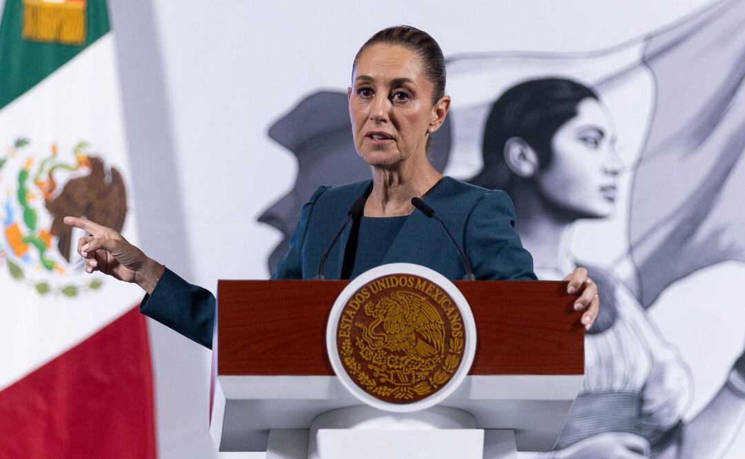 Claudia Sheinbaum, presidenta de México, durante la mañanera del 20 de marzo del 2025. Foto: Hugo Salvador / EL UNIVERSAL
