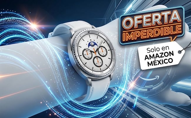 Amazon México liquida Samsung Galaxy Watch8 Classic White a más de la mitad de su precio original; no dejes pasar la oferta