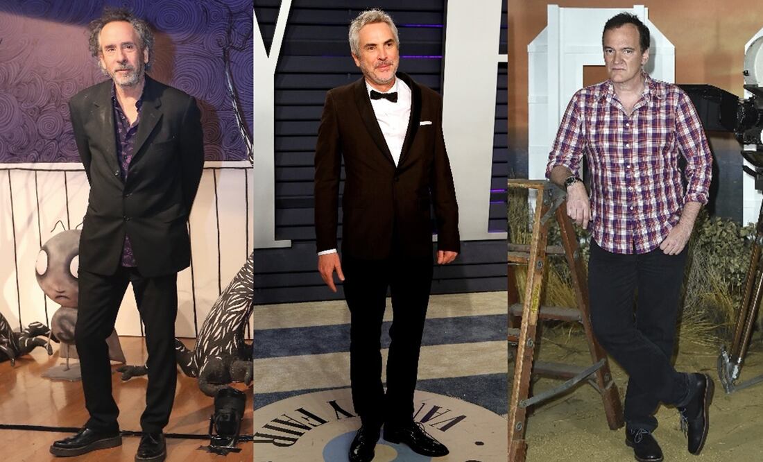 Tim Burton, Alfonso Cuarón y Quentin Tarantino. Foto: Archivo El Universal, EFE y AP
