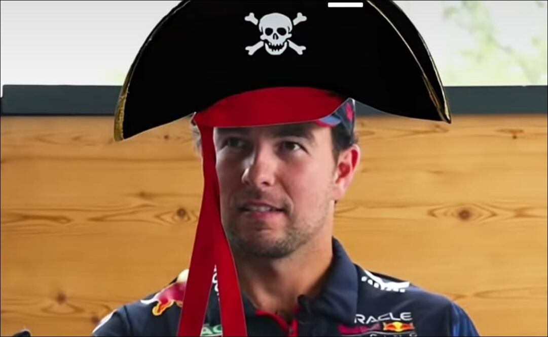 Checo Pérez hizo una dinámica de NFL con Red Bull - Foto: Especial