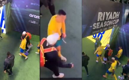 Cristiano Ronaldo realizó un gesto obsceno con aficionados del Al Hilal que le lanzaron playeras