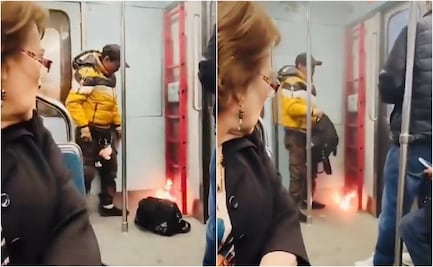 VIDEO: Hombre provoca incendio en vagón del Metro de CDMX; "No se recibió solicitud de apoyo", responde STC