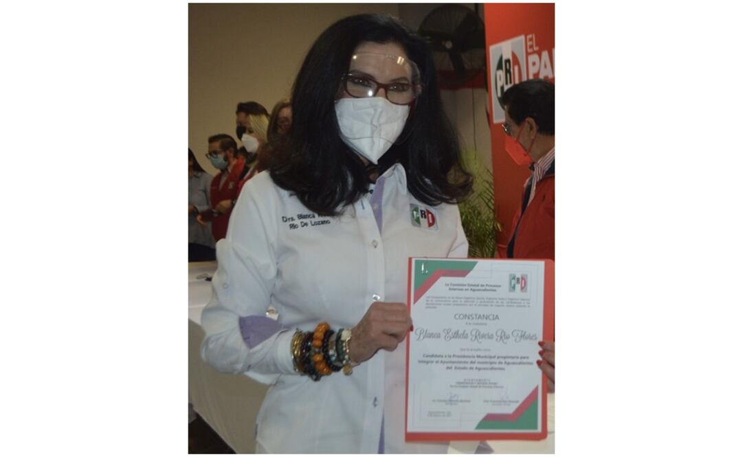 Blanca RIvera Río, candidata del PRI a la alcaldía dé Aguascalientes Foto: Especial