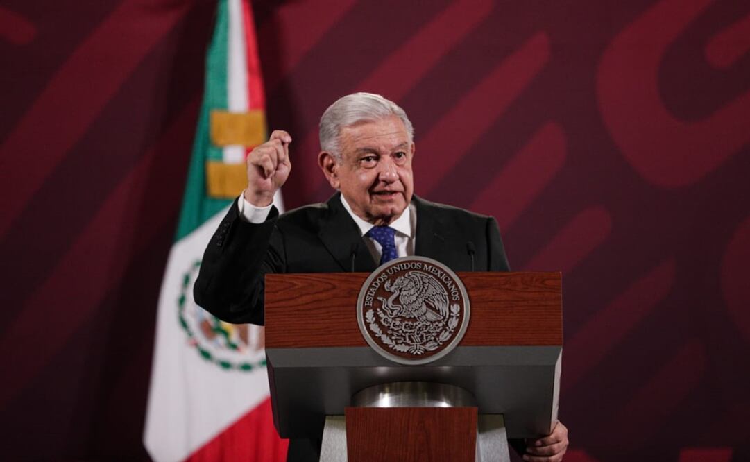 Presidente Andrés Manuel López Obrador en conferencia matutina. Foto: Gabriel Pano / EL UNIVERSAL