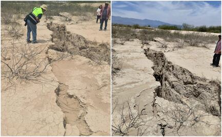 Sorprende grieta de medio kilómetro de longitud en Guadalcázar, San Luis Potosí