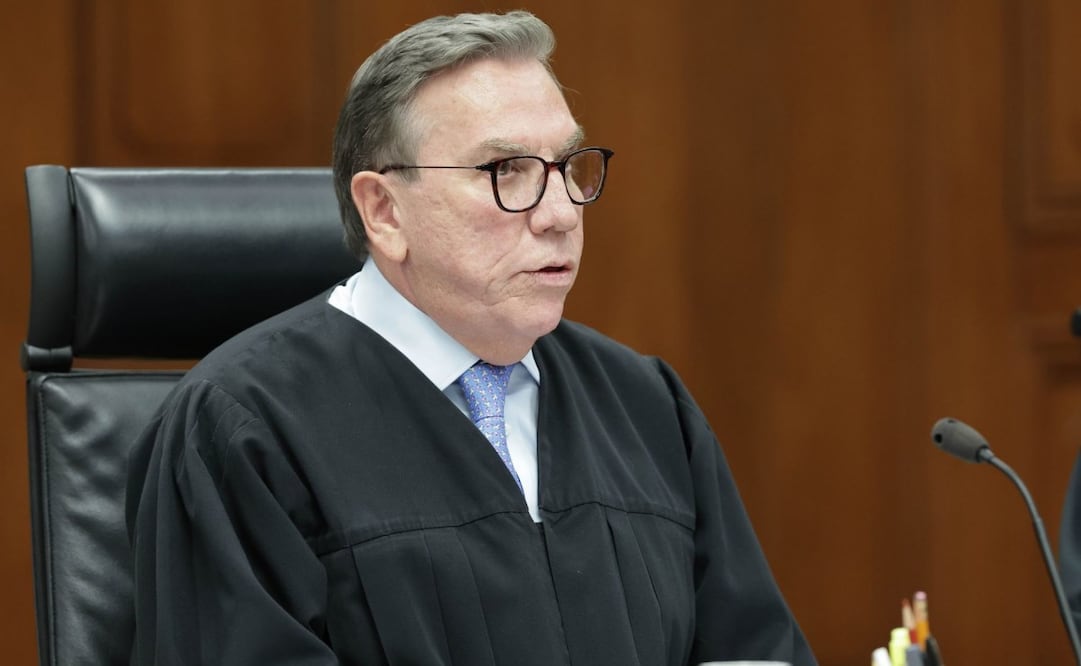 Javier Laynez durante la última sesión extraordinaria del pleno de la Suprema Corte de Justicia de la Unión el pasado 19 de agosto de 2025. Foto: SCJN/ Cuartoscuro