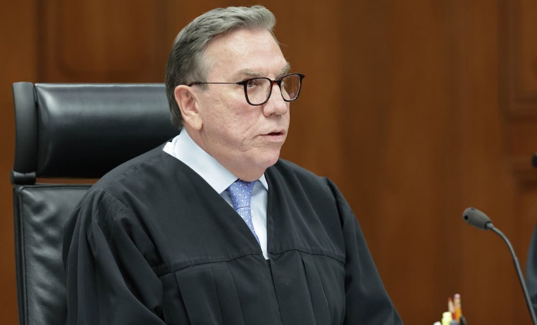 Javier Laynez durante la última sesión extraordinaria del pleno de la Suprema Corte de Justicia de la Unión el pasado 19 de agosto de 2025. Foto: SCJN/ Cuartoscuro