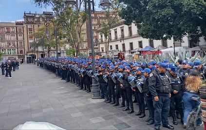 Incrementan presencia de policías en el Centro Histórico de la CDMX para inhibir ambulantaje