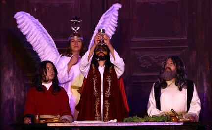 Jueves Santo sin público en representación de Iztapalapa 