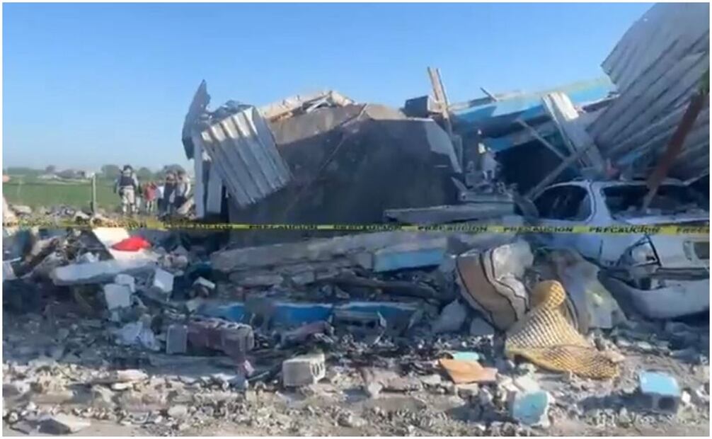 Explosiones en Valle Hermoso, Tamaulipas. Foto: Especial