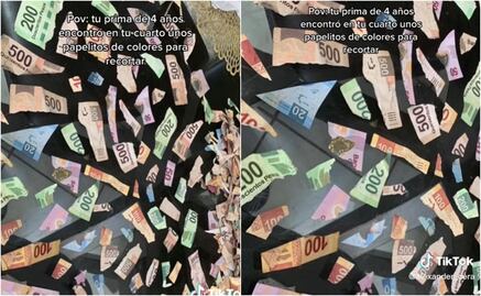 TikTok: Su prima encuentra "papelitos de colores" para recortar... eran sus ahorros