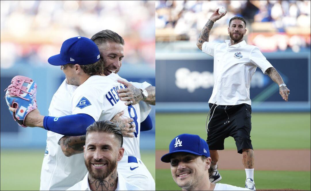 Sergio Ramos en Dodger Stadium / Foto: MLB en Español