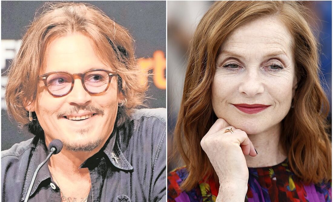 Johnny Depp e Isabelle Huppert. Fotos: AFP y EFE