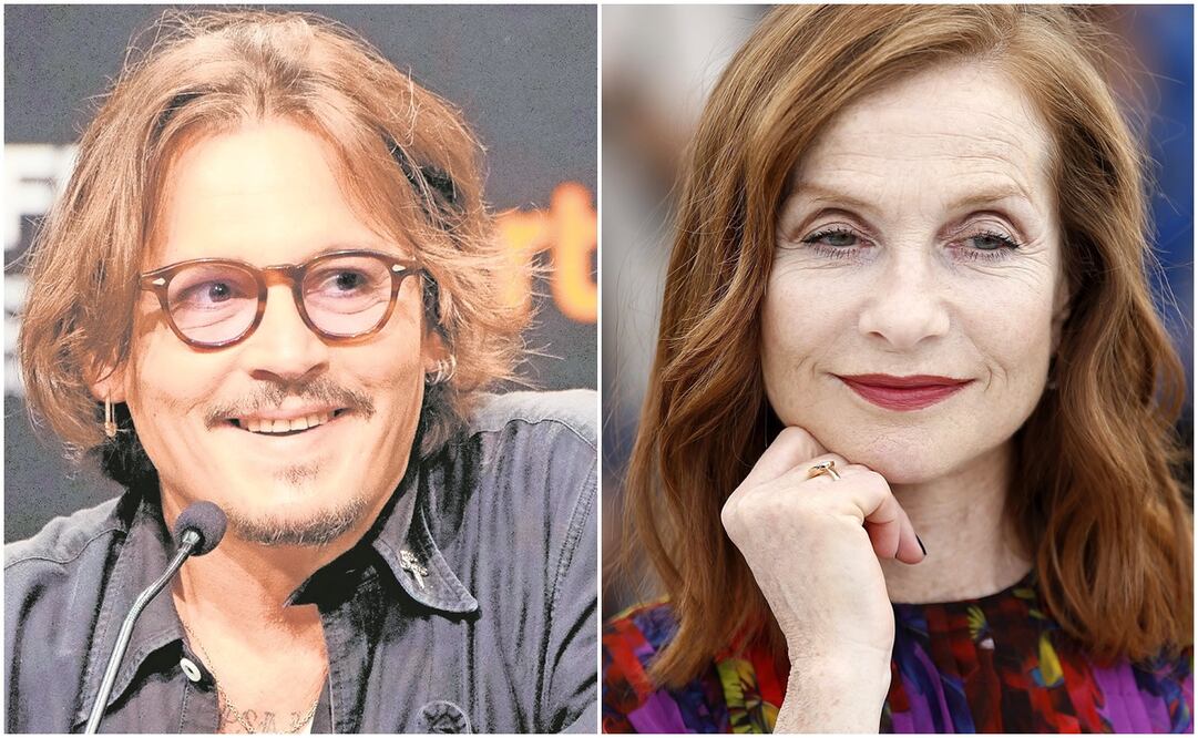 Johnny Depp e Isabelle Huppert. Fotos: AFP y EFE