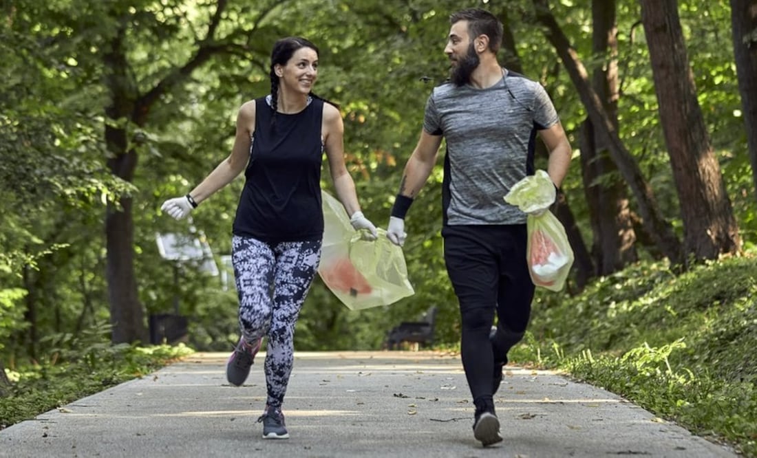 Plogging, el curioso deporte sueco que combina correr con recoger basura