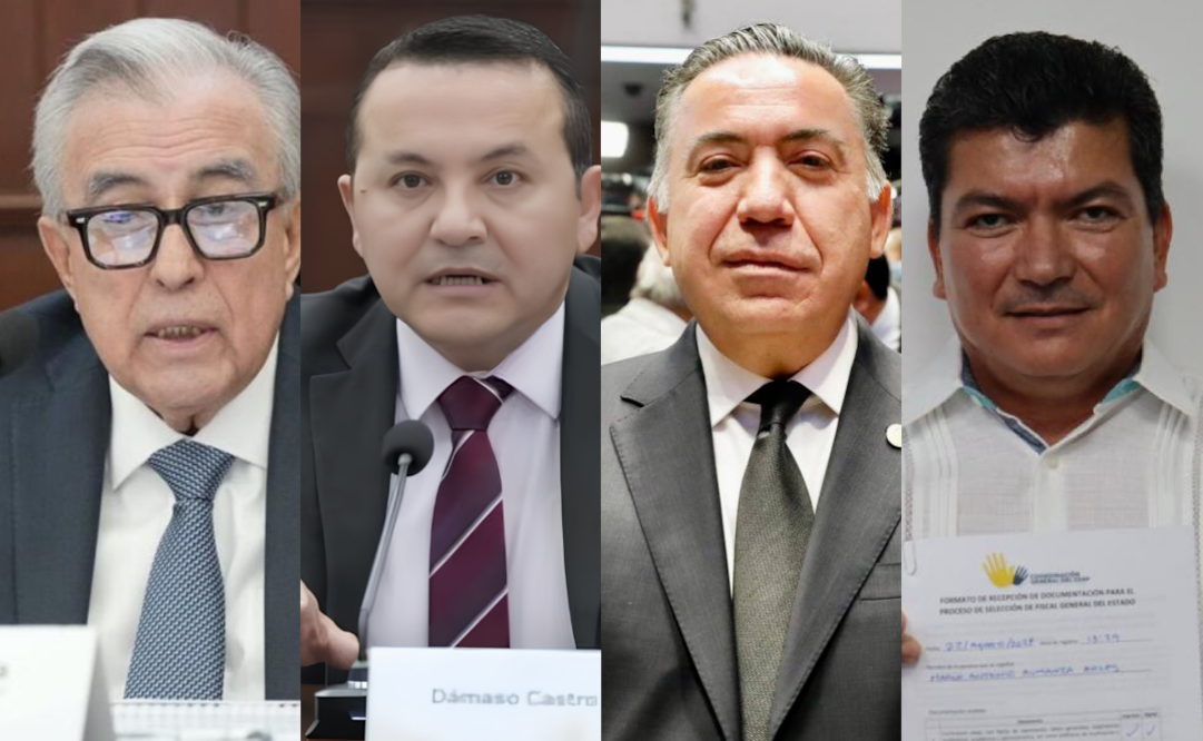 Rocha Moya, Enrique Inzunza, Damaso Castro y Marco Almanza, señalados por EU de vínculos con el narcotráfico. Foto: Especial