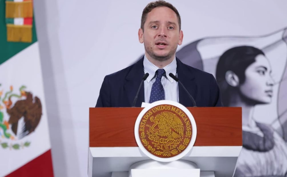 Eduardo Clark García, subsecretario de Integración Sectorial y Coordinación de Servicios de Atención Médica en la Secretaría de Salud durante la mañanera del 7 de abril del 2026. Foto: Fernanda Rojas / EL UNIVERSAL