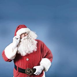 Santa rompe la rutina con show