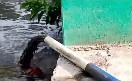 Funcionarios municipales arrojan aguas negras a río en comunidad del Istmo de Oaxaca; fue un "error", reconoce edil