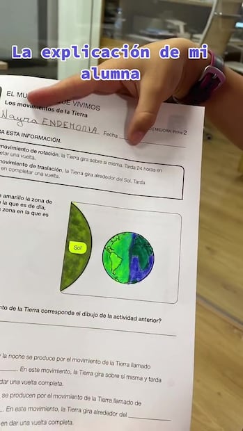 El examen de una niña que sorprendió a todos. Fuente: Captura de video