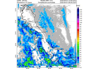 Pronostican mañana y noche lluviosa en Veracruz