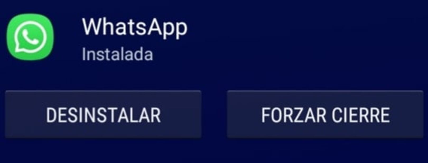 Cómo forzar el cierre de WhatsApp