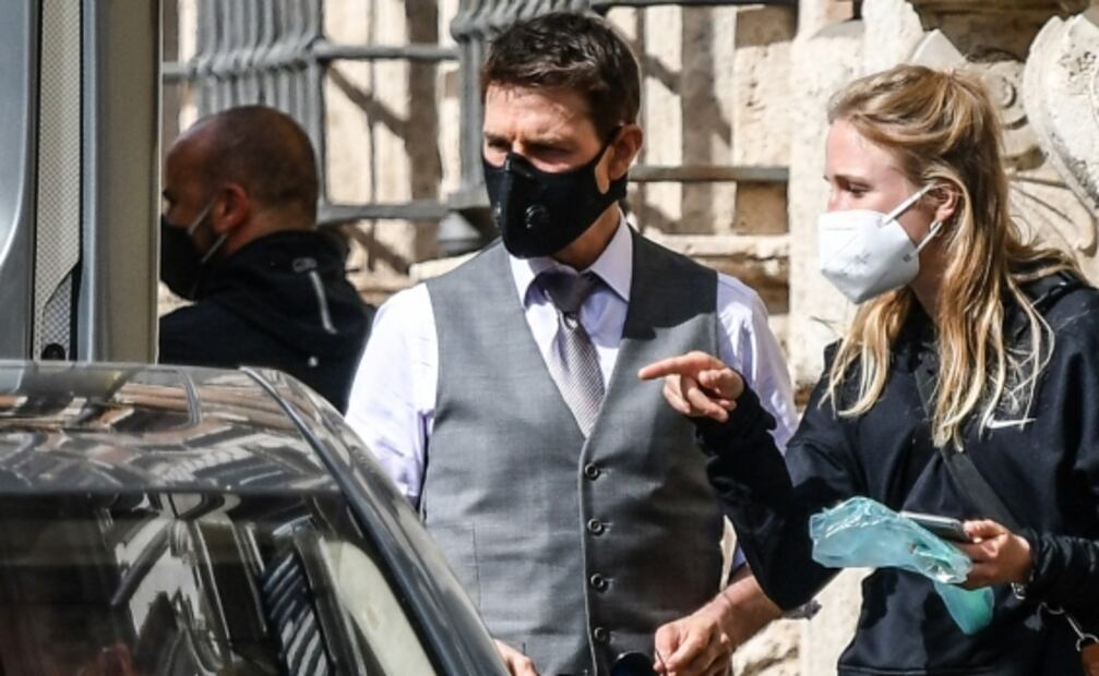 Captan aventuras de Tom Cruise en filmación de "Misión Imposible 7"