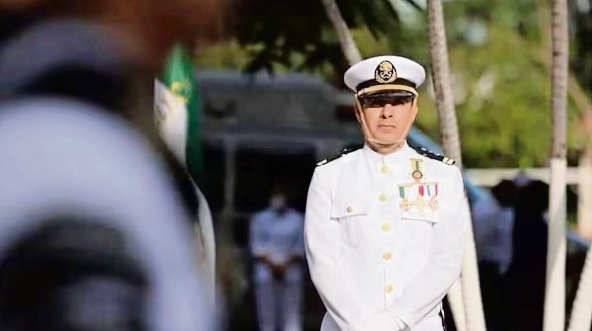 El vicealmirante Manuel Roberto Farías seguía en audiencia al cierre de edición. Foto: Especial