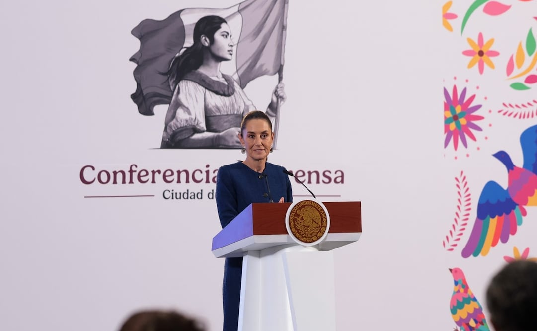 Conferencia mañanera de Claudia Sheinbaum del 7 de noviembre, desde Palacio Nacional. Foto: Presidencia