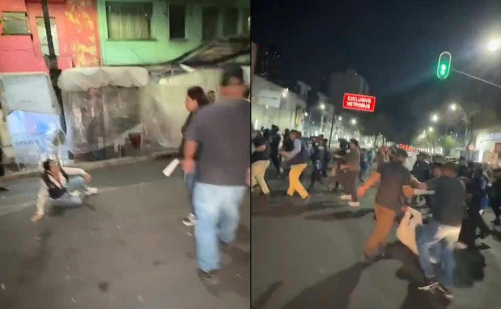 Tras enfrentamiento con ambulantes, colaboradores Alessandra Rojo presentan tres fracturas; alcaldesa reprueba violencia.
Foto: Especial.