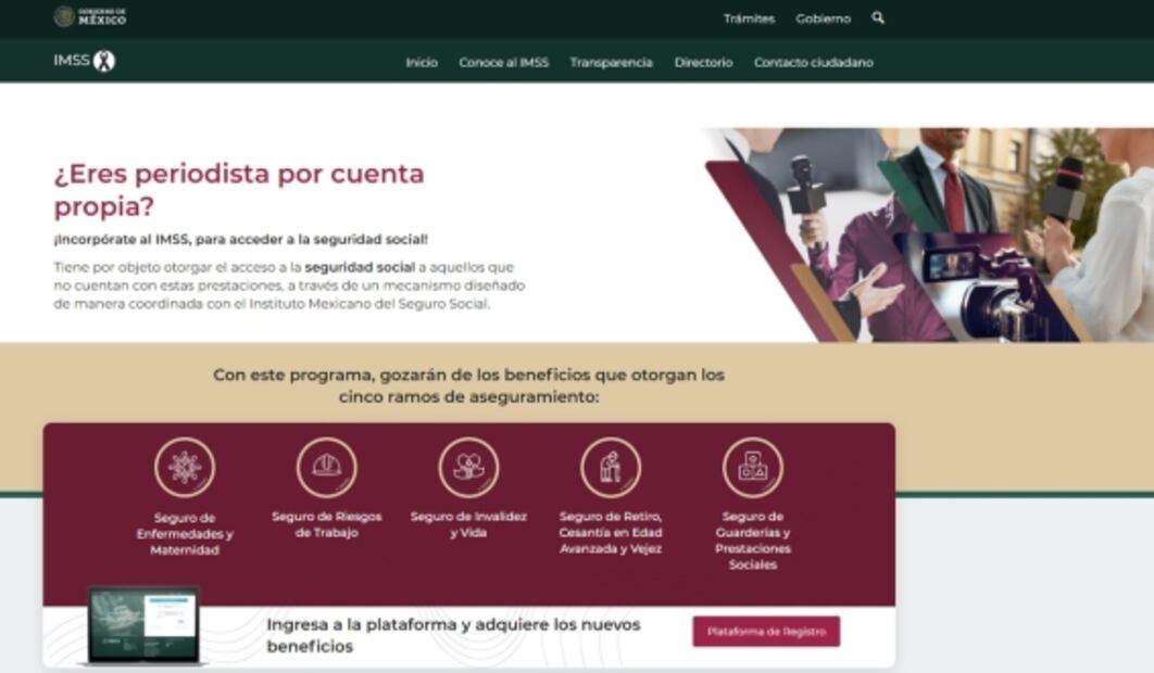 Gobierno federal abre programa para periodistas sin seguridad social
