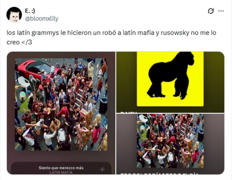 Memes de los Latin Grammy 2025. Foto: X