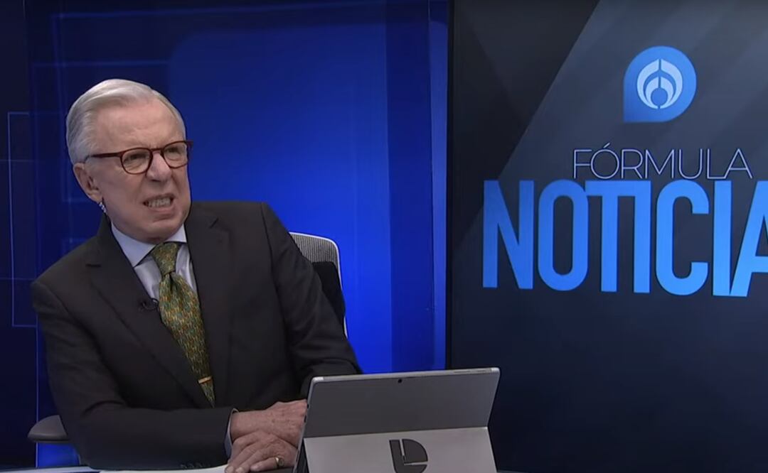 Joaquín López-Dóriga durante microsismo 14 diciembre. / Foto: Captura de pantalla video de Youtube.