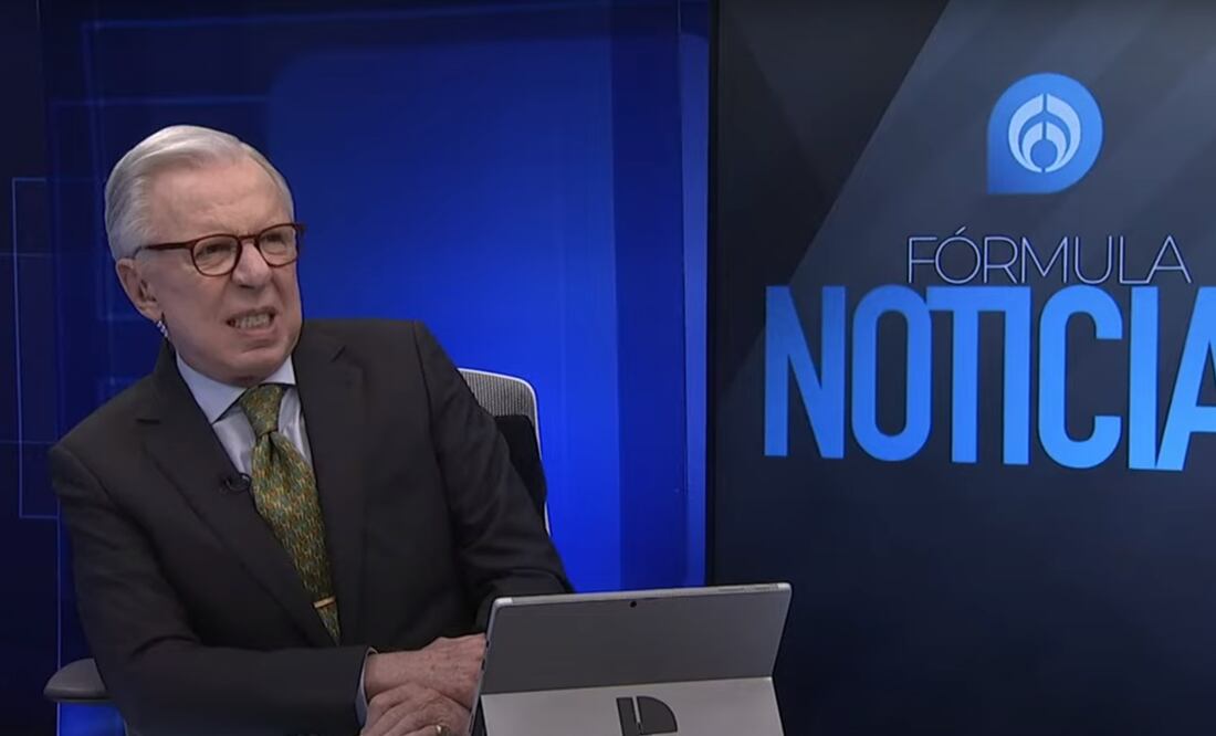 Joaquín López-Dóriga durante microsismo 14 diciembre. / Foto: Captura de pantalla video de Youtube.